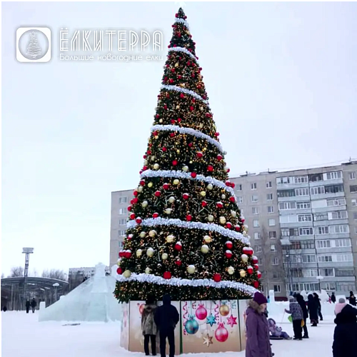 Искусственная уличная елка 6 метров с комплектом оформления Млечный путь